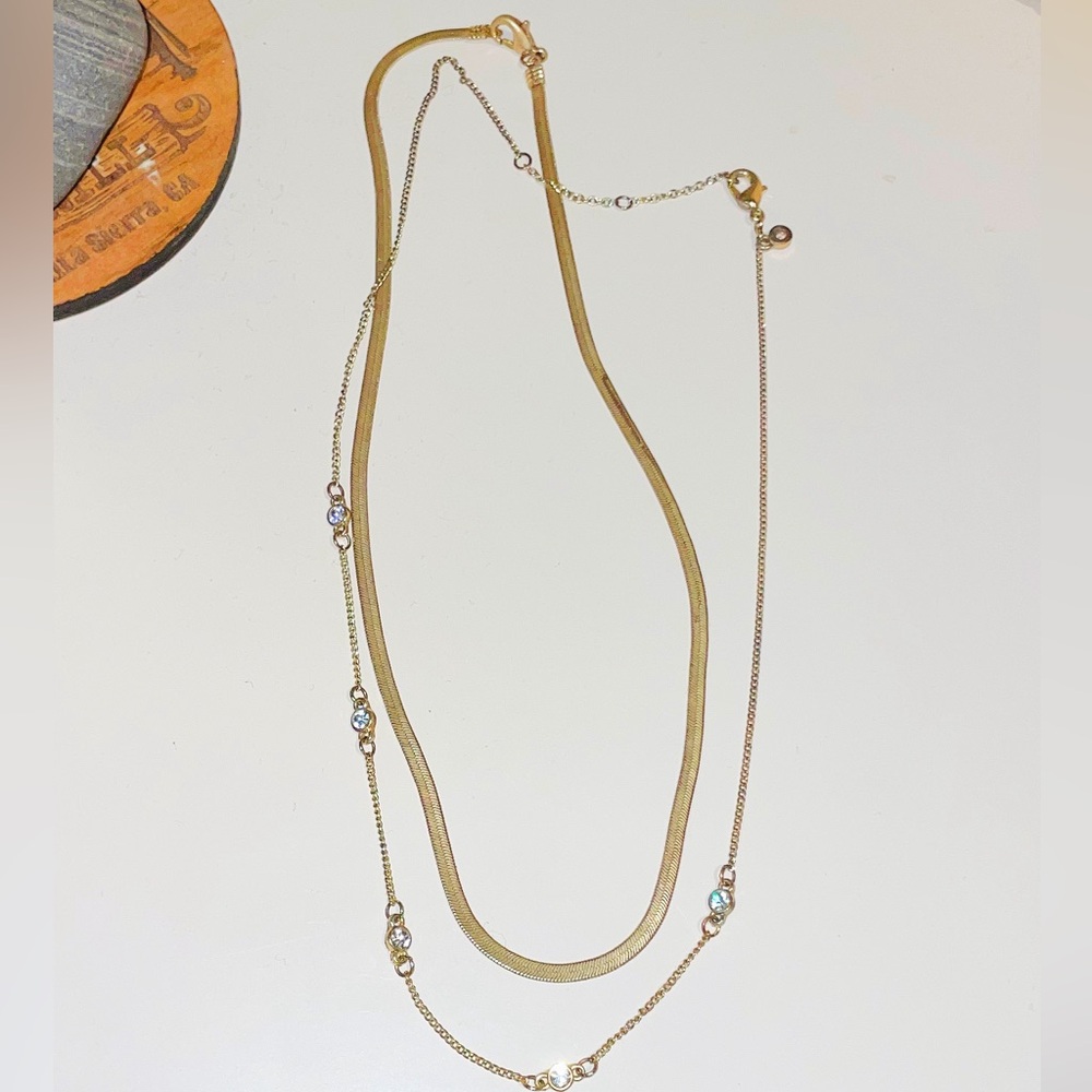 2 pc Gold Necklaces
